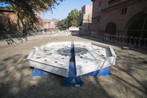 bahar bebahani, iranian artists, female artists, climate change art, climate art, art installation, lahore biennale, lahore art, persian art, tilework, Indian history, Ravi River, Lahore irrigation department