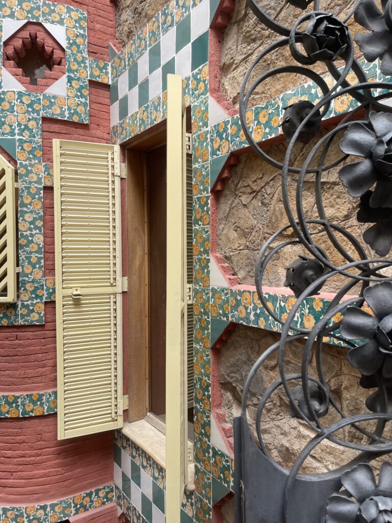 Wooden shutters at Casa Vicens