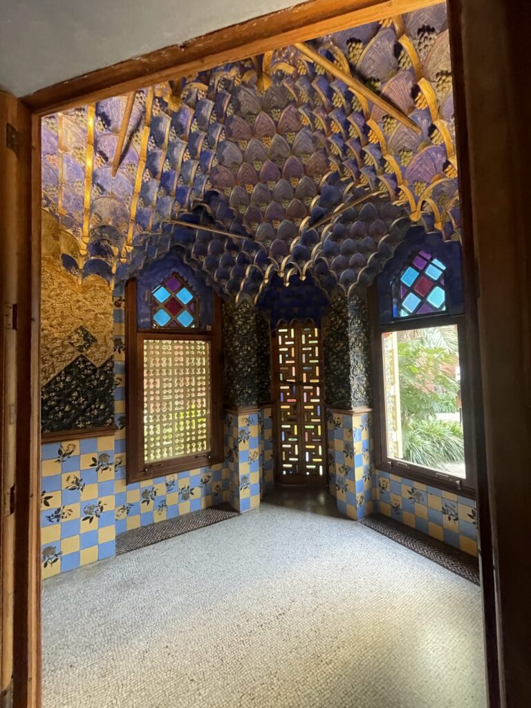 Neo-Moorish smoking room at Antoni Gaudí’s Casa Vicens