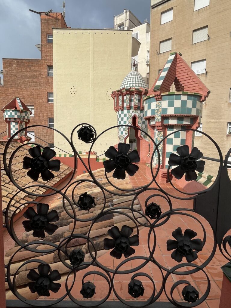 Floral wrought-iron details at Gaudí’s Casa Vicens